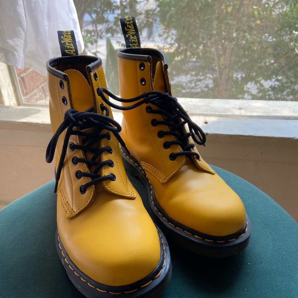 Women’s Yellow Dr Martens Size 9